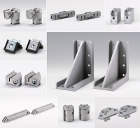 Produkte der Baureihe D30 LPS (Auszug) sowie unterschiedlichste Bauteile (Winkel, Verbinder etc.)