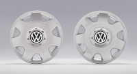 Volkswagen wheel trim with "VW" logo